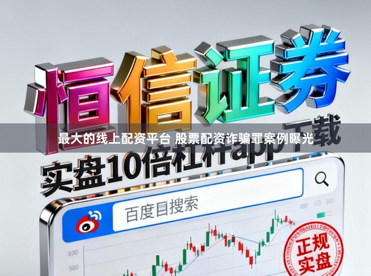 最大的线上配资平台 股票配资诈骗罪案例曝光